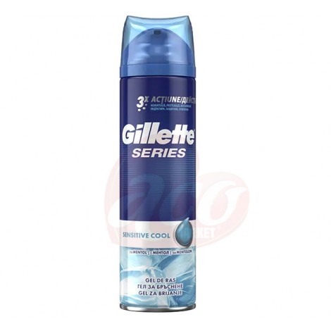 Gel de ras Gillette Series Sensitive Cool 200 ml