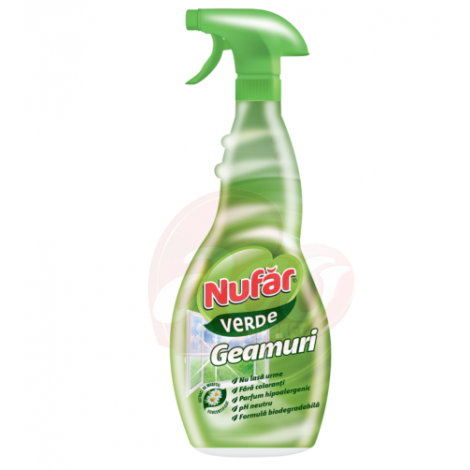 Detergent geamuri Nufar verde 500ml
