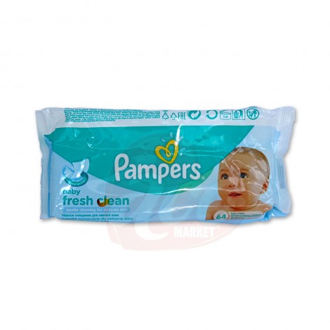Servetele umede Pampers Baby Fresh Clean 64 file