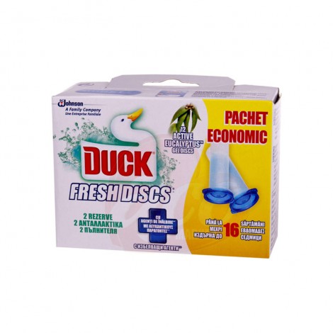 Odorizant wc Duck Fresh Discs Eucaliptus rezerva 2x36 ml 