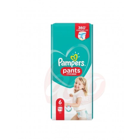 Scutece tip chilotel Pampers Pants Extra Large 6, 15+ Kg, 19 Buc