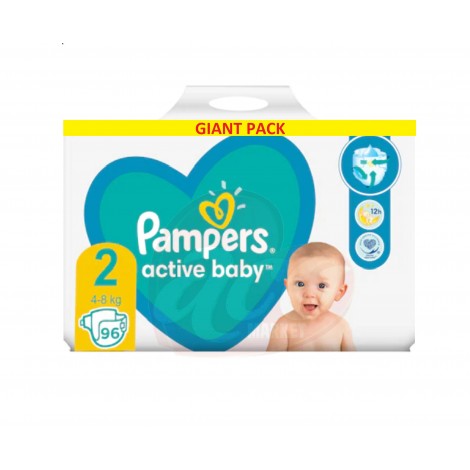 Scutece Pampers Active Baby Maxi nr.2 2-8 kg 96/set
