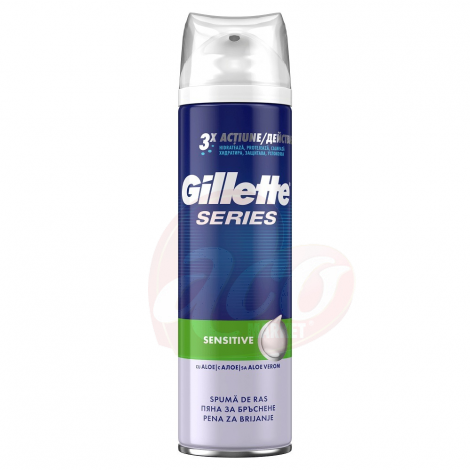 Spuma de ras Gillette Series Sensitive 250 ml