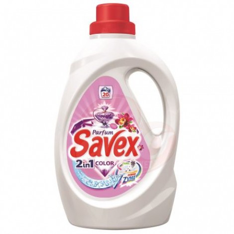 Detergent lichid Savex 2 in 1 Color Powerzyme 1.3l