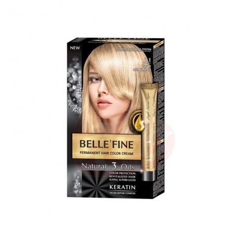 Vopsea de par Belle’Fine 8.1 Blond Cenusiu Deschis