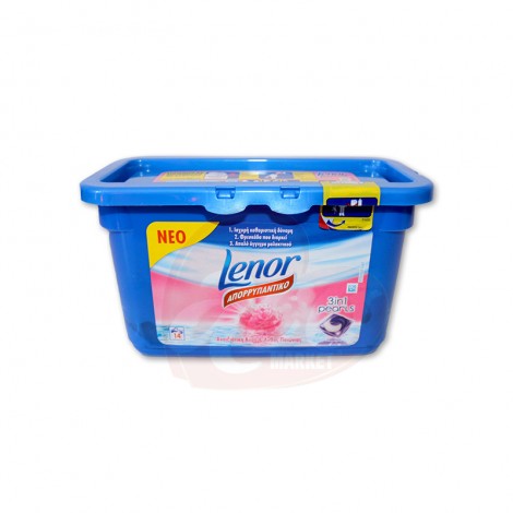 Detergent capsule gel Lenor 3in1 Pearls Bujor 14x29.2 gr