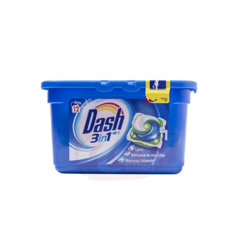 Detergent capsule Dash 3in1 Pods 12 x 27 gr 