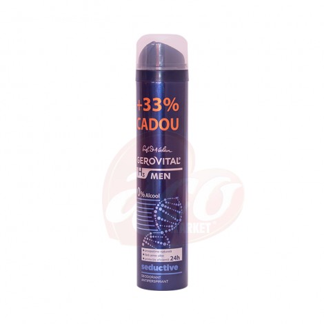 Deodorant antiperspirant spray Gerovital H3 Men Seductive 150 ml + 33%