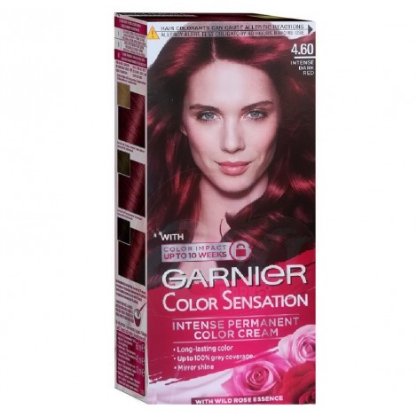 Vopsea de par Garnier Color Sensation 4.60 rosu inchis intens