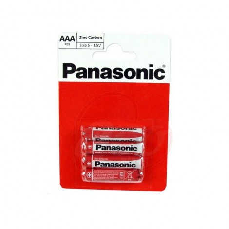 Baterii Panasonic AAA R3 1.5V Zinc Carbon 4/set