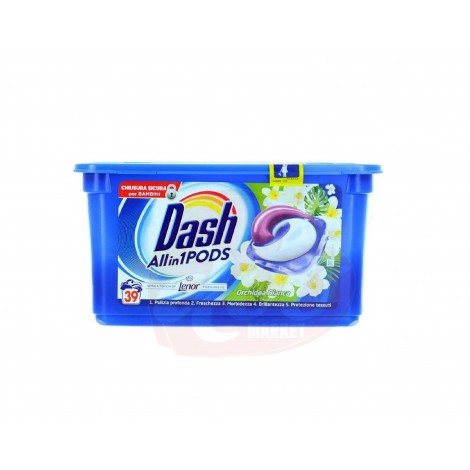 Detergent capsule Dash Orhidee Alba 39x26,4gr