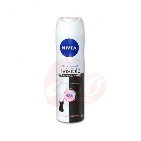 Deodorant antiperspirant spray Nivea Invisible Black & White Clear 150ml