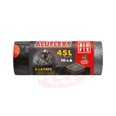 ALUFIX FLEXY SACI MENAJ 45L 10/SET 52X69CM