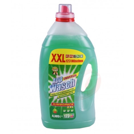 Detergent lichid AppWasch 123 spalari 4.305l