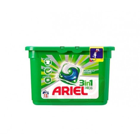 Detergent capsule Ariel Mountain Spring 15x29.9 ml
