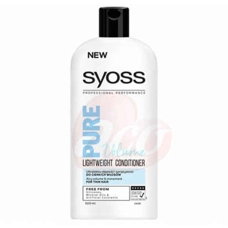Balsam Syoss Pure Volume pentru păr slab 500 ml