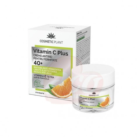 Crema Cosmetic Plant Antirid Hidratanta 40+ Vitamin C Plus, 50ml
