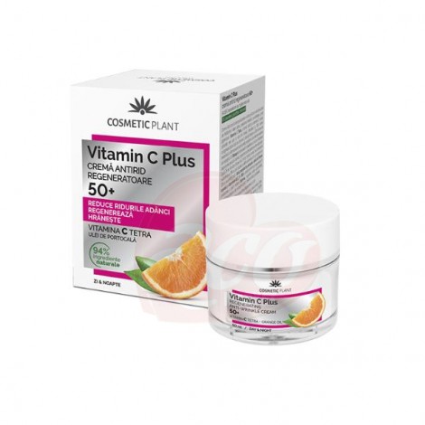 Crema Cosmetic Plant Antirid Regeneratoare 50+ Vitamin C Plus, 50ml