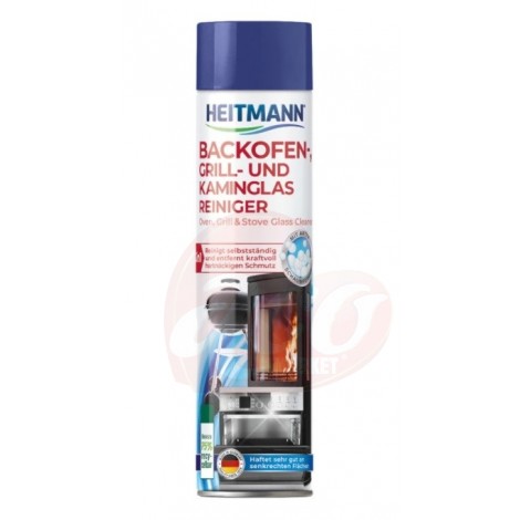 Spray cu spuma activa pentru curatare cuptor, gratar si sticla seminee, Heitmann, 400 ml