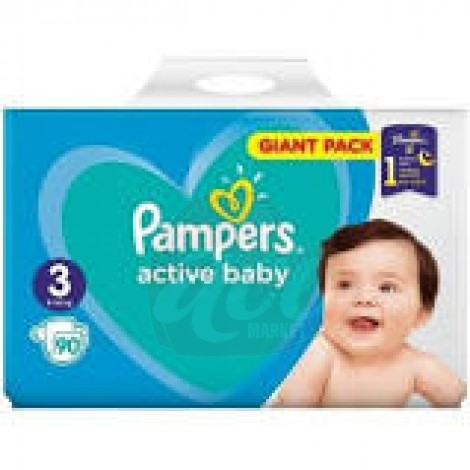 Scutece Pampers Active Baby Maxi nr.3 90/set