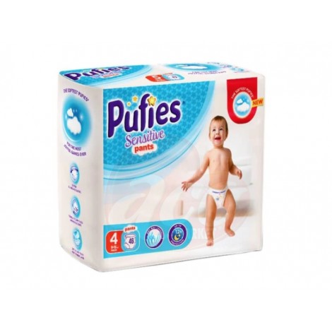 Scutece Chilotel Pufies Pants Sensitive Maxi 4, 9-15 Kg, 46 Buc
