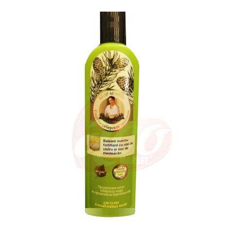 Balsam nutritiv fortifiant cu ulei de cedru, extract de stejar Agafia, 280 ml