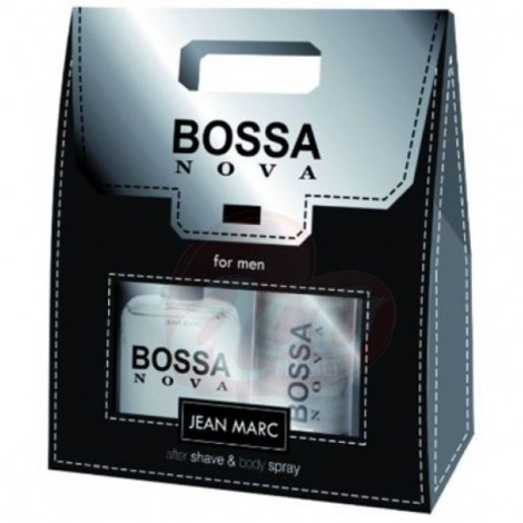 Jean Marc Caseta Cadou cu Maner (Afer shave 100ml  + Body Spray 150ml) Men Bossa Nova
