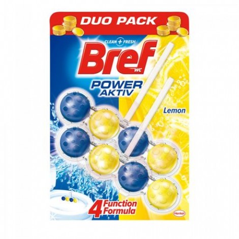 Odorizant wc Bref Power bile Duo Pack lime 2x50 gr