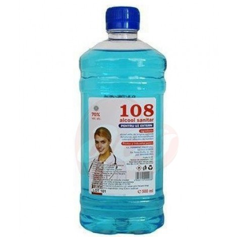 Alcool sanitar 108, 70 grade 500 ml