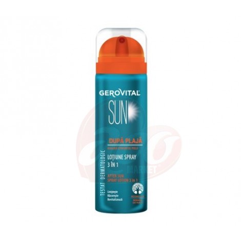 Lotiune spray 3 in 1 dupa plaja Gerovital Sun 150 ml