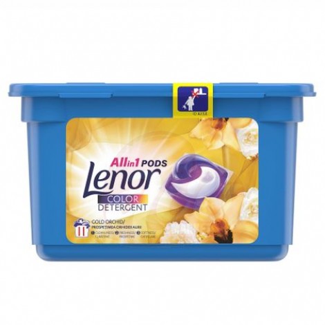 Detergent automat caspule Lenor Color Gold Orchid 11 spalari 26,4gr