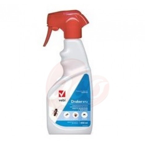 Insecticid profesional Spray Draker RTU pentru gandaci de bucatarie, plosnite, tantari, muste,400 ml