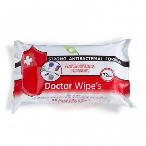 Servetele umede Doctor Wipe’s antibacteriene fara capac 72 file