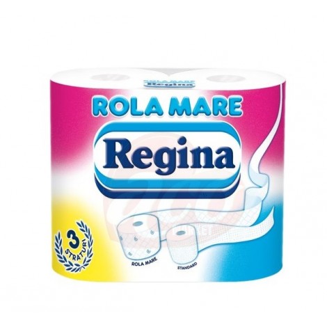 Hartie igienica Rola Mare, 3 straturi, 4 role, 315 foi Regina
