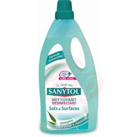 Detergent dezinfectant universal pardoseli si suprafete, Eucalipt, 1 L Sanytol