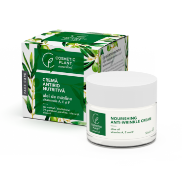 Crema Cosmetic Plant antirid nutritiva cu ulei de masline & vitaminele A, E și F 50ml