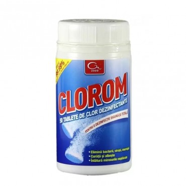 Dezinfectant efervescent Cloramina Clorom 50 tablete
