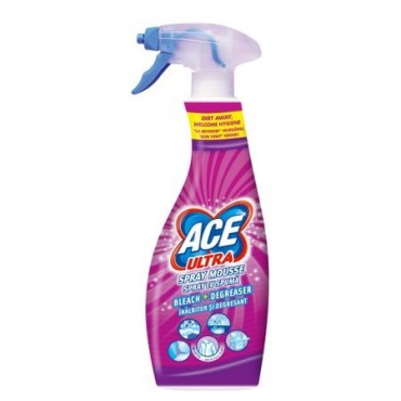 Spray cu spuma inalbitor si degresant Ace Ultra spray  Fresh, 700ml