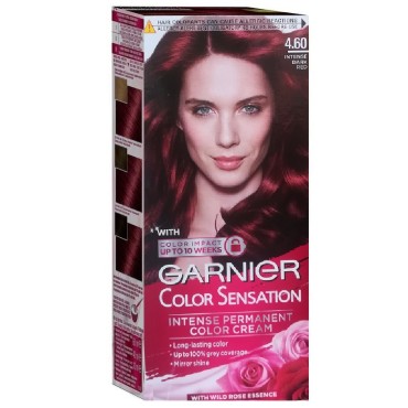 Vopsea de par Garnier Color Sensation 4.60 rosu inchis intens