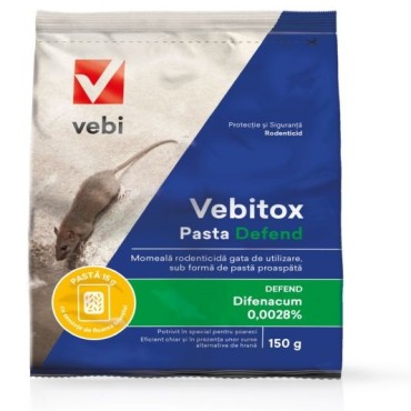 Momeala raticida tip pasta Vebitox Pasta Defend (150 g), Vebi