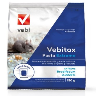 Momeala raticida tip pasta Vebitox Pasta Extreme (150 g), Vebi