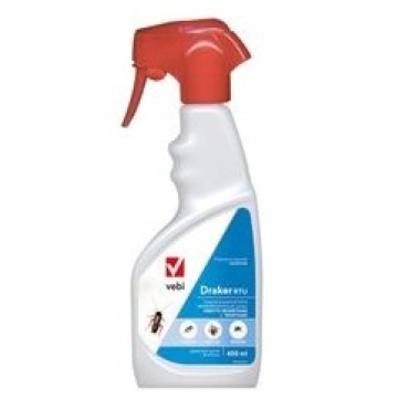 Insecticid profesional Spray Draker RTU pentru gandaci de bucatarie, plosnite, tantari, muste,400 ml