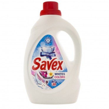 Detergent lichid Savex 2 in 1 White & Colors 1.1l
