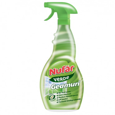 Detergent geamuri Nufar verde 500ml