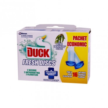 Odorizant wc Duck Fresh Discs Eucaliptus rezerva 2x36 ml 