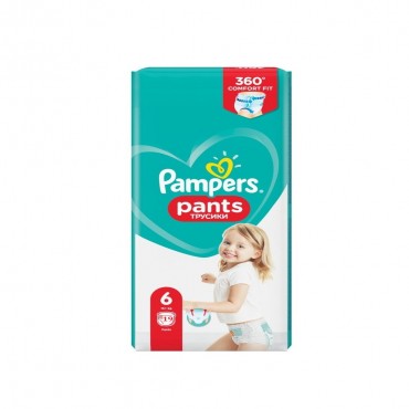 Scutece tip chilotel Pampers Pants Extra Large 6, 15+ Kg, 19 Buc