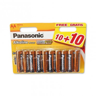 Baterii Panasonic AA R6 1.5V Alkaline Power 20/set