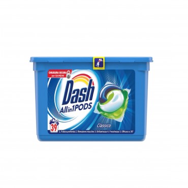 Detergent capsule Dash Clasic 39x26,4gr