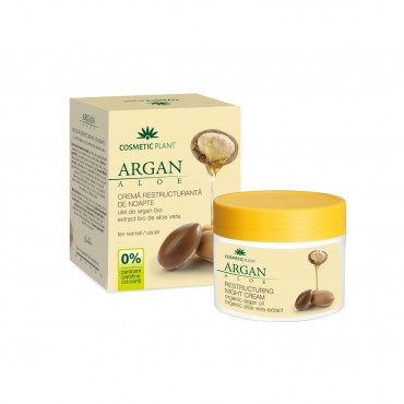 Crema Cosmetic Plant Argan de noapte Restructuranta, 50 ml