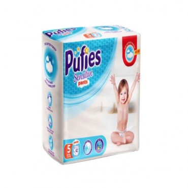 Scutece Chilotel Pufies Pants Sensitive Junior 5, 12-18 Kg, 42 Buc